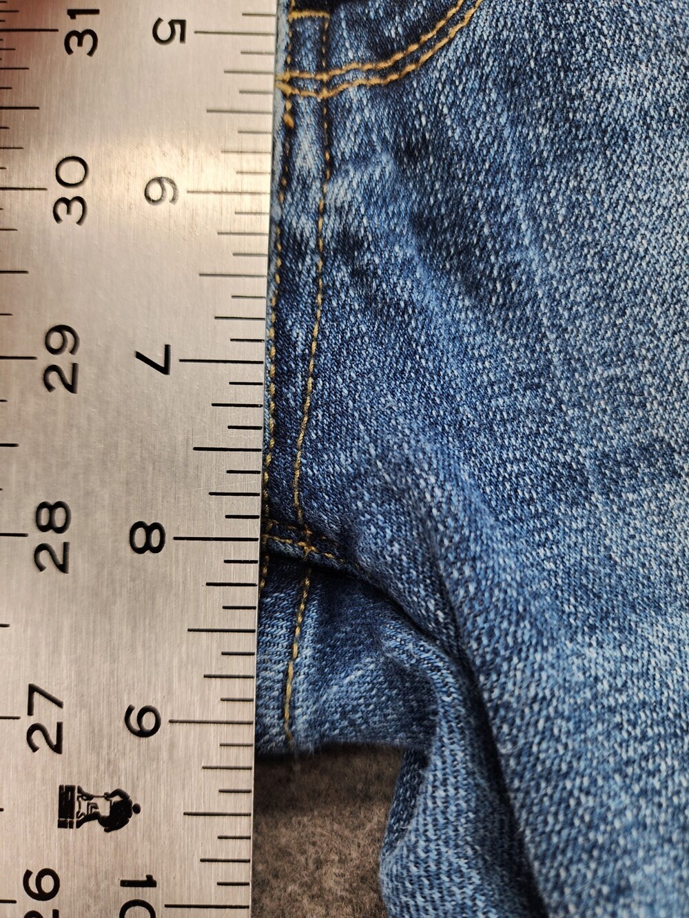 Daytrip Jeans Womens 27 Lynx Ankle Skinny Distressed Blue Denim Raw Cuff - Picture 10 of 11